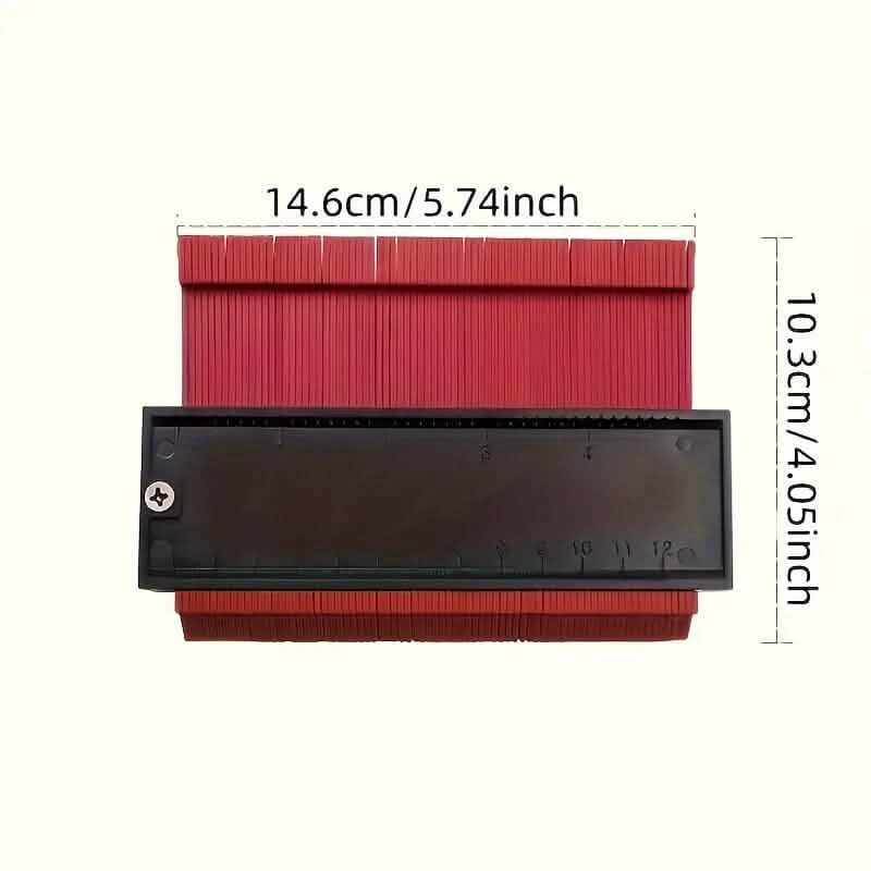 Contour Gauge Profile Tool Outline Measuring Plastic Ruler