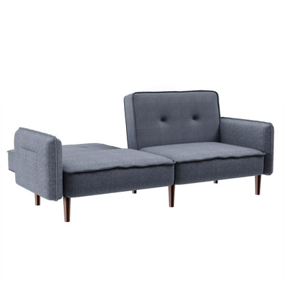 Convertible Futon Sofa Bed with 2 Pillows