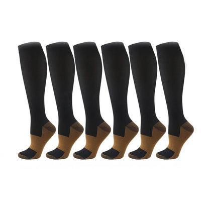 Copper Compression Socks 20-30mmHg Graduated Support L/XL for Men and Women