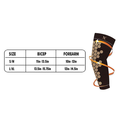 Copper Infused Arm Compression Elbow Support Sleeves