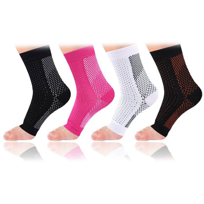 Copper-Infused Plantar Fasciitis Compression Foot Sleeves