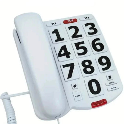 Corded Landline Telephone with Big Buttons for Seniors Home Phone