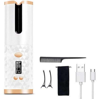 Cordless Automatic Portable Ceramic Barrel Hair Curler