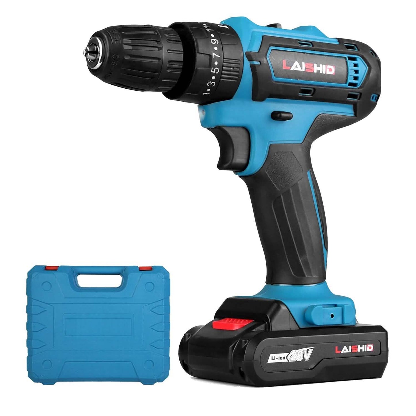 Cordless Drill Set with 2 Pieces 8V Batteries and Charger 2 Variable Speed 3/8In Keyless Chuck