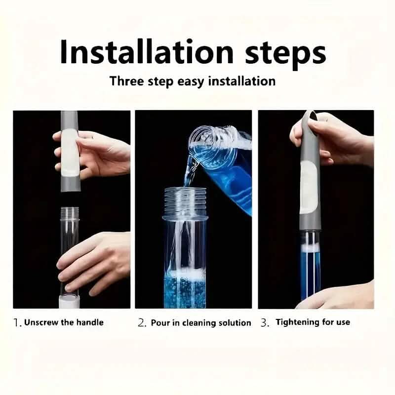 Cordless Electric Spin Scrubber with 6 Brush Heads and Adjustable Long Handle