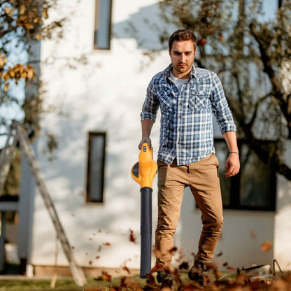 Cordless Leaf Blower Battery Powered Max 124MPH 300CFM with 2 Adjustable Speeds