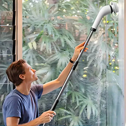 Cordless Power Spinning Cleaner Brush - 8 Replaceable Brush Heads