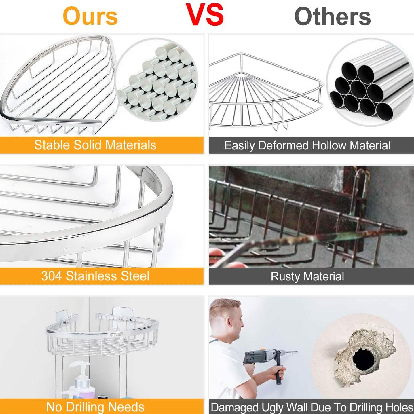 Corner Shower Caddy Shelf