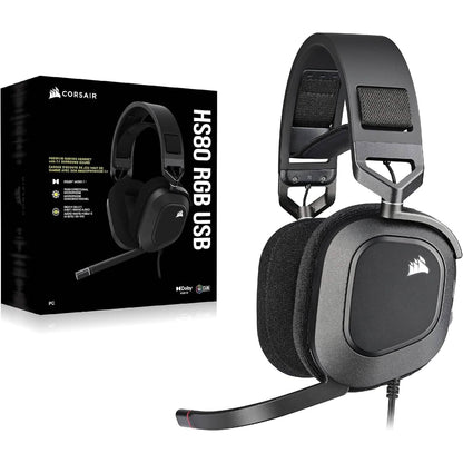 Corsair HS80 RGB USB Premium Gaming Headset (Refurbished)