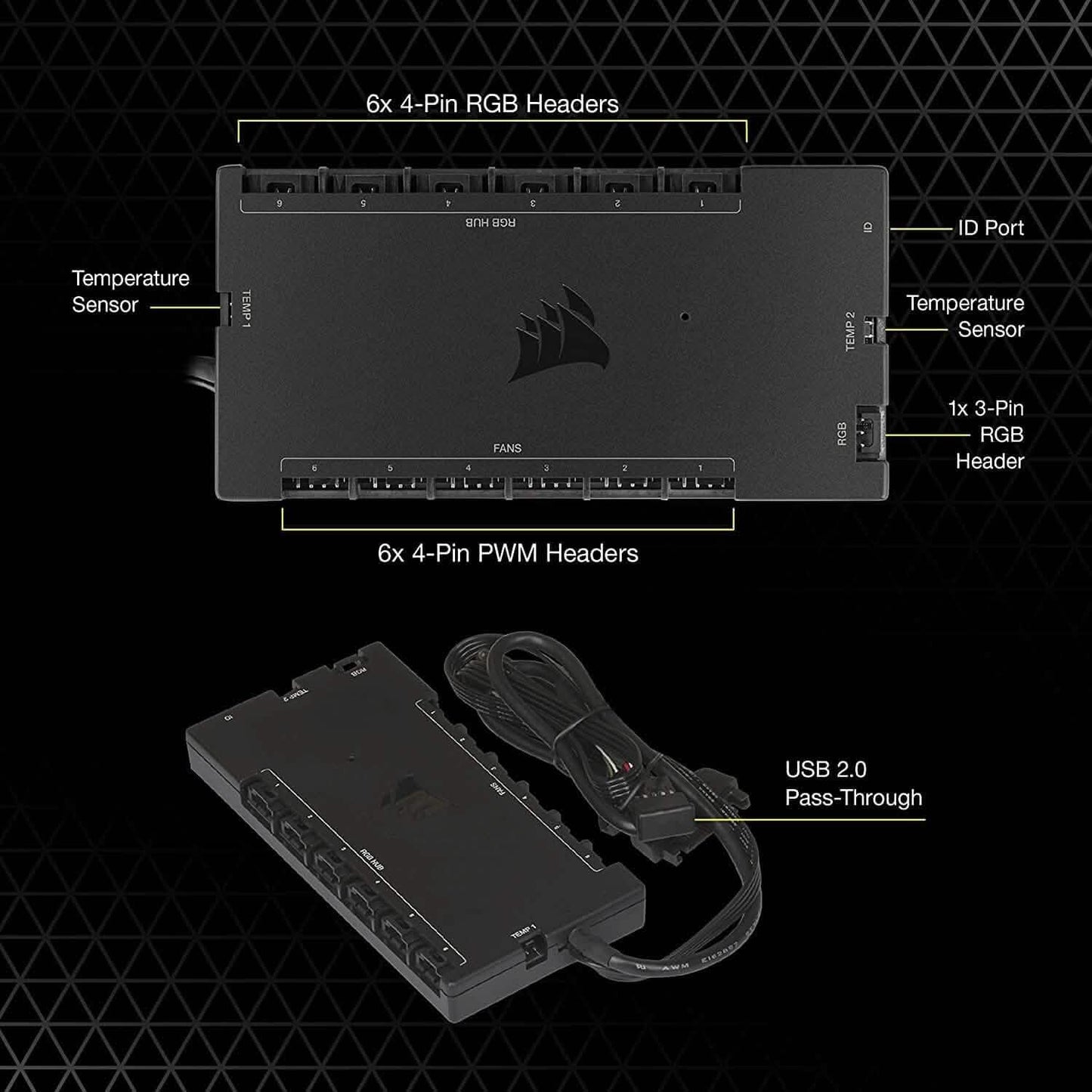 CORSAIR iCUE COMMANDER CORE XT, Digital Fan Speed and RGB Lighting Controller  (Refurbished)