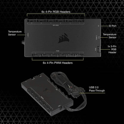 CORSAIR iCUE COMMANDER CORE XT, Digital Fan Speed and RGB Lighting Controller  (Refurbished)