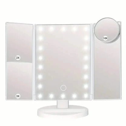 Cosmetic Mirror with Lights and 10X Magnification