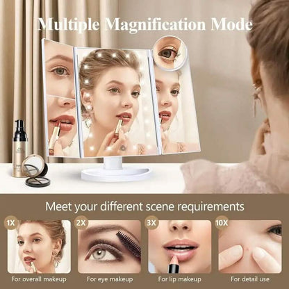 Cosmetic Mirror with Lights and 10X Magnification