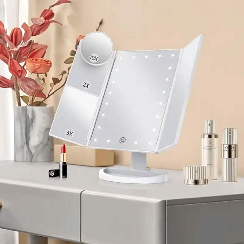 Cosmetic Mirror with Lights and 10X Magnification