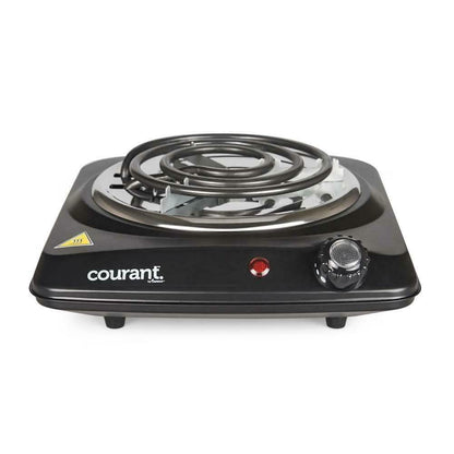 Courant 1000 Watts Electric Single Burner, Black