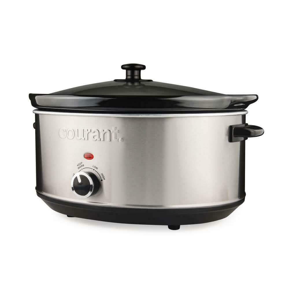 Courant 7.0 Quart Oval Stainless Steel Slow Cooker
