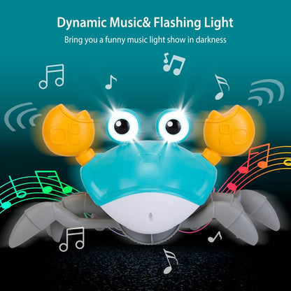 Crawling Crab Baby Toy with Music and LED Light
