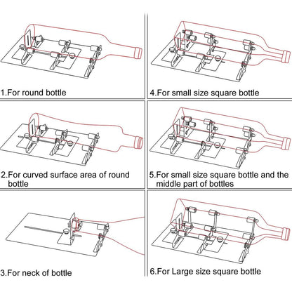 Creative Glass Bottle Cutter Machine for Beer Wine Jar DIY