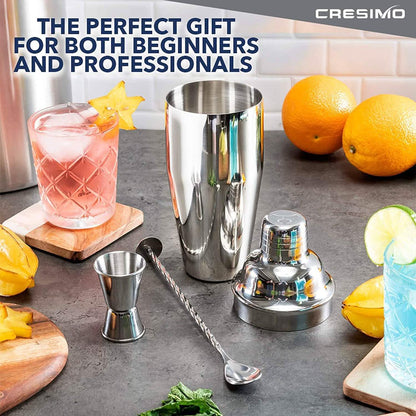 Cresimo 24 Ounce Cocktail Shaker Bar Set