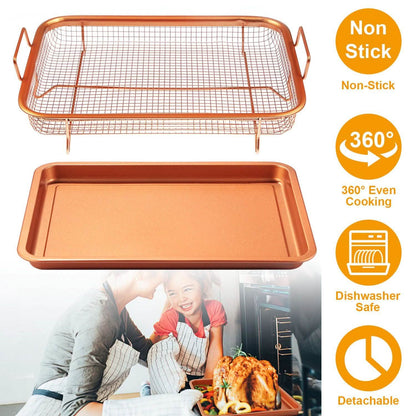 Crispy Tray Set Non Stick Grill Basket