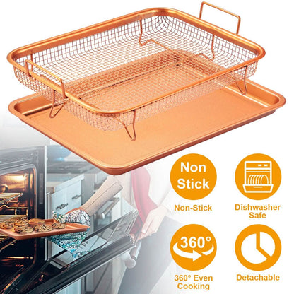 Crispy Tray Set Non Stick Grill Basket