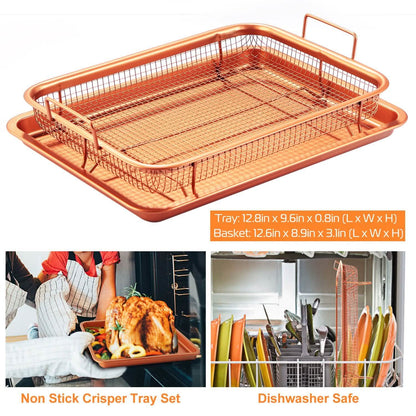 Crispy Tray Set Non Stick Grill Basket