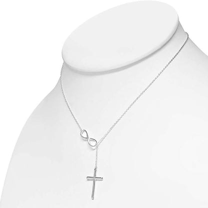 Cross Lariat Necklace