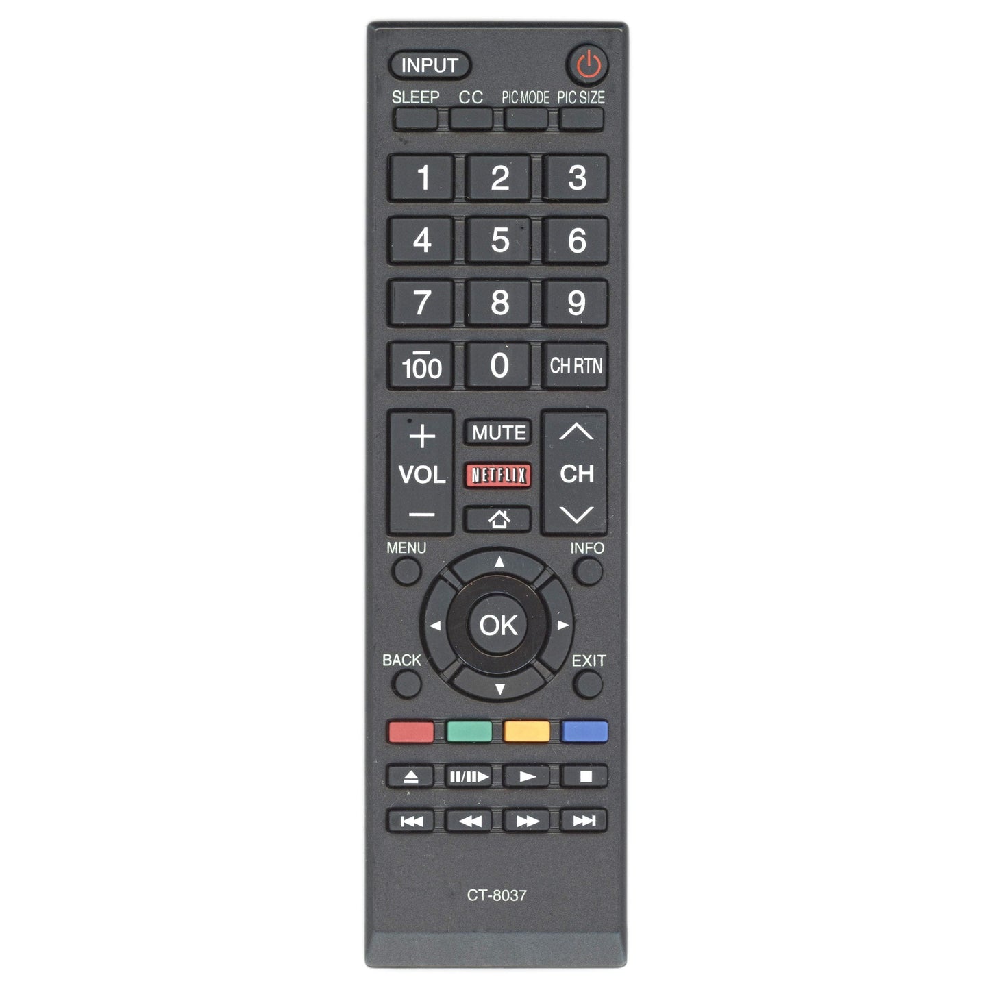 Toshiba CT-8037 Smart TV Remote Control | Netflix - 75037885