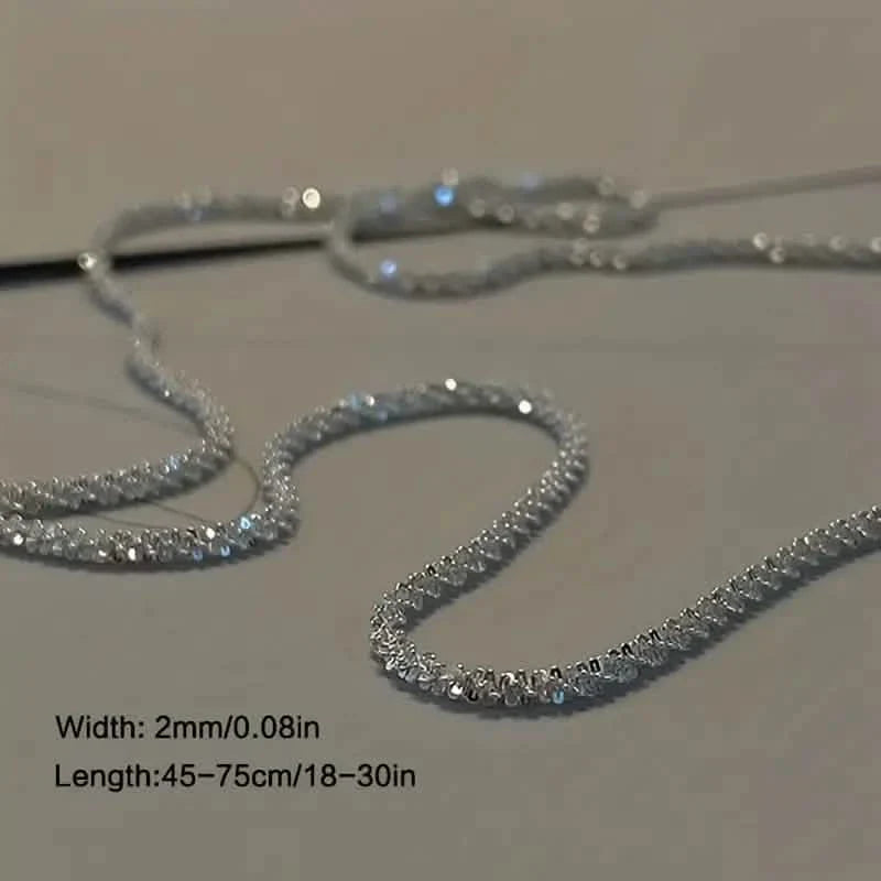 Cubic Zirconia Radiant Unisex Sky Star Necklace