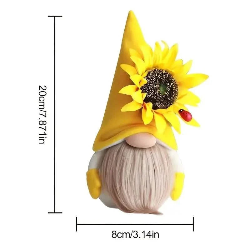 Cuddly Sunflower Bee Doll Ornament