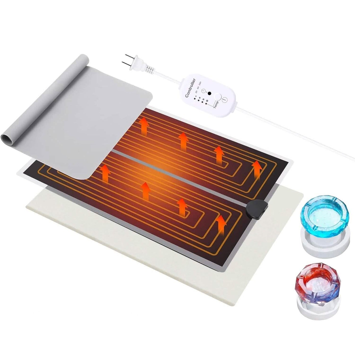 Curing  Machine Silicone Resin Heating Mat with Smart Timer