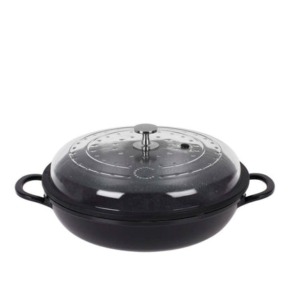 Curtis Stone 4-Quart Cast Aluminum Pan with Glass Lid (Refurbished)