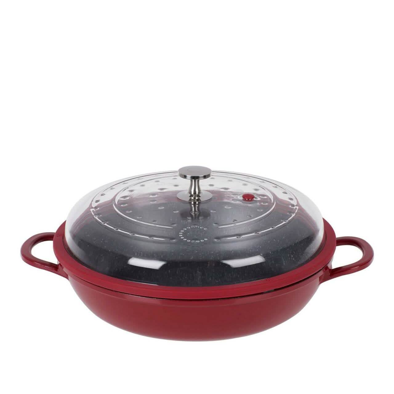 Curtis Stone 4-Quart Cast Aluminum Pan with Glass Lid (Refurbished)
