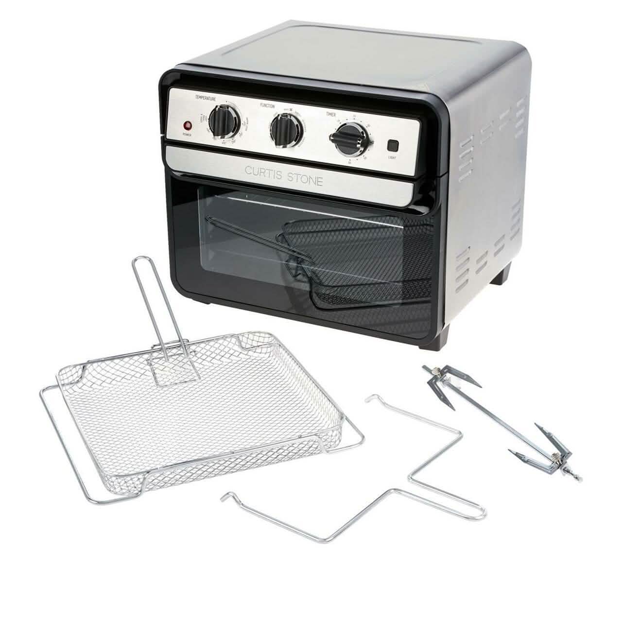 Curtis Stone Dura-Electric 1700-Watt 22L Air Fryer Oven with Rotisserie (Refurbished)