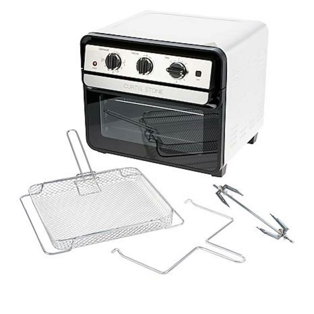 Curtis Stone Dura-Electric 1700-Watt 22L Air Fryer Oven with Rotisserie (Refurbished)