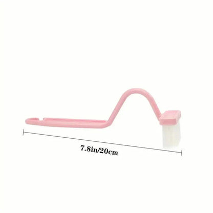 Curved Handle Function Cleaning Toilet Gap Brush