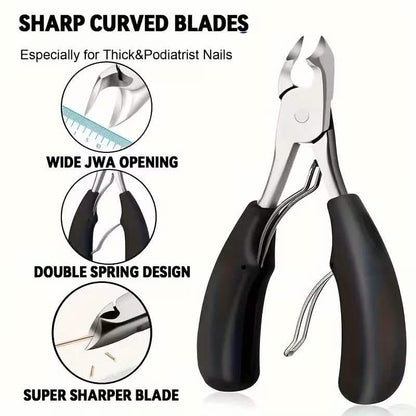 4-Piece Elderly-Friendly Toenail Clipper Set