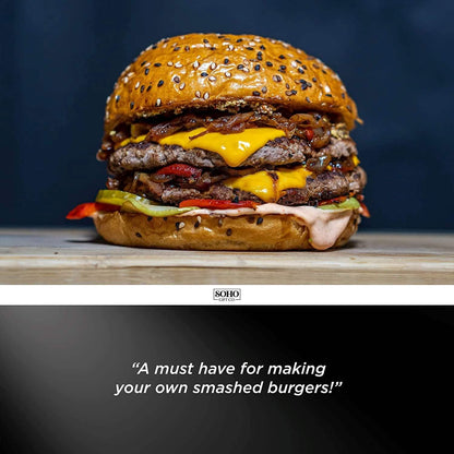DAD The Grill Boss BBQ Press Grilling Stainless Steel Smash Burger Press