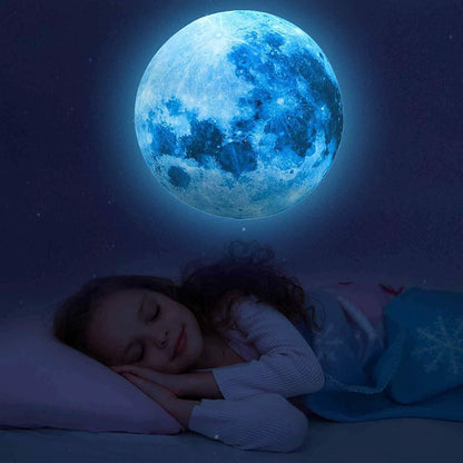 Dark Star Glow and Moon Wall Sticker