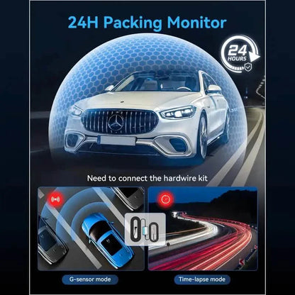 1080P Triple Dash Cam Front, Inside and Rear with 32GB Card, Night Vision, HDR & More