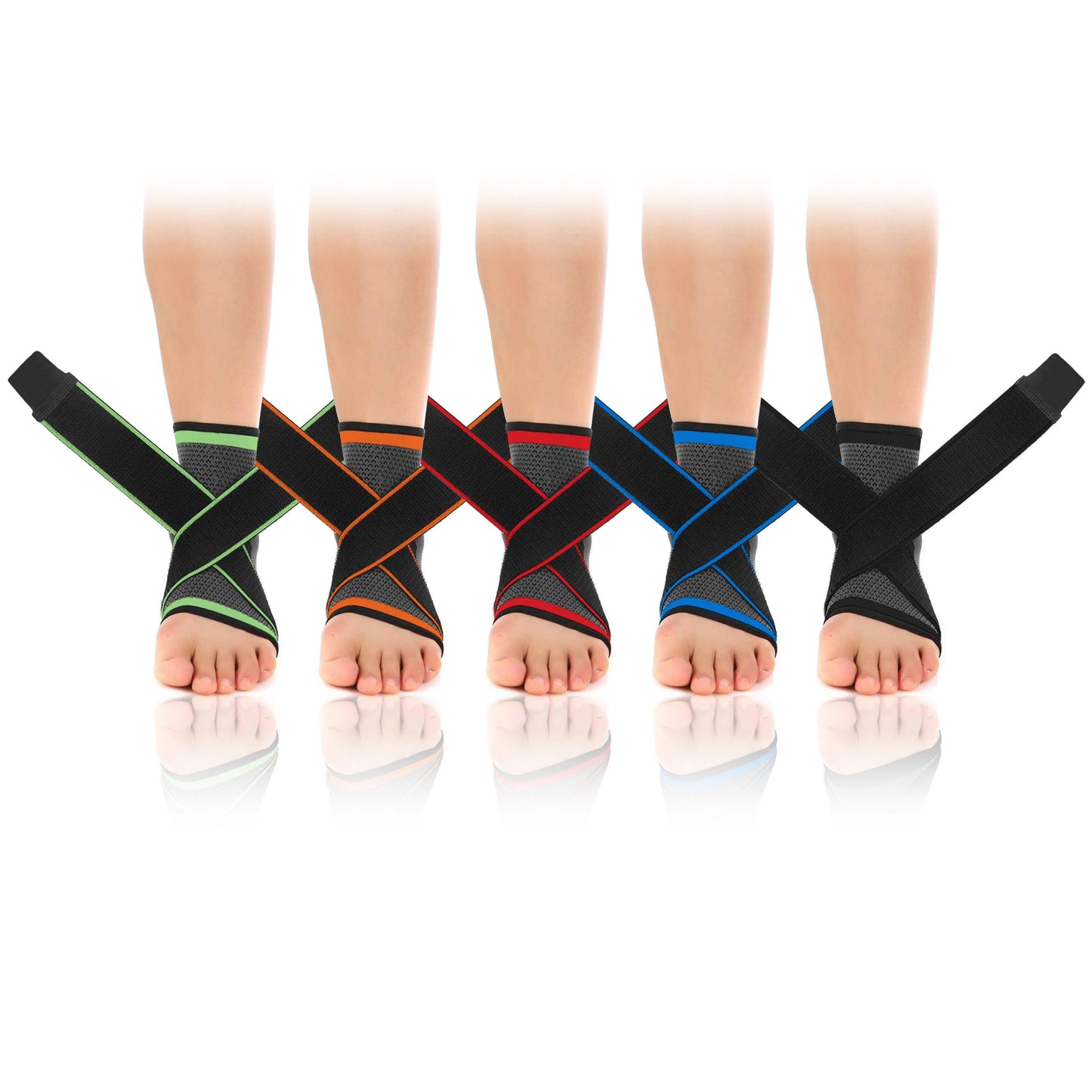 DCF Adjustable Ankle Compression Sleeve for Men and Women