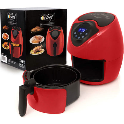 Deco Chef 3.7QT Electric Oil-Free Digital Air Fryer for Healthy Frying