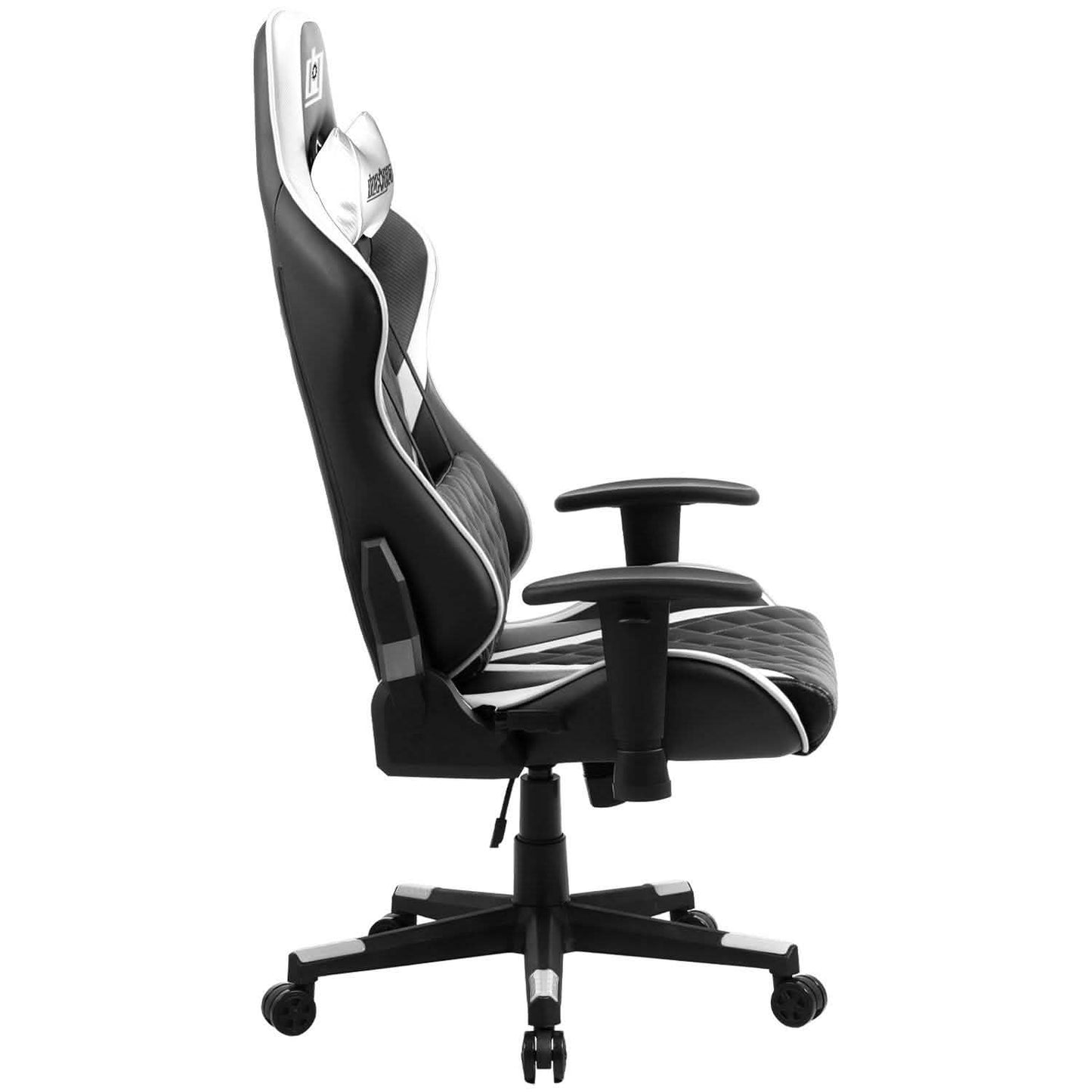 Deco Gear Ergonomic Foam Gaming Chair with Adjustable Head and Lumbar Support