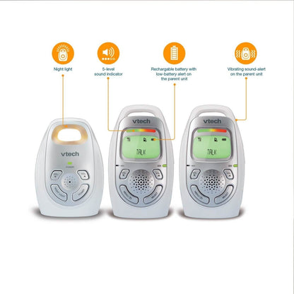 DECT 6.0 Digital Audio Baby Monitor with 2 Parent Units