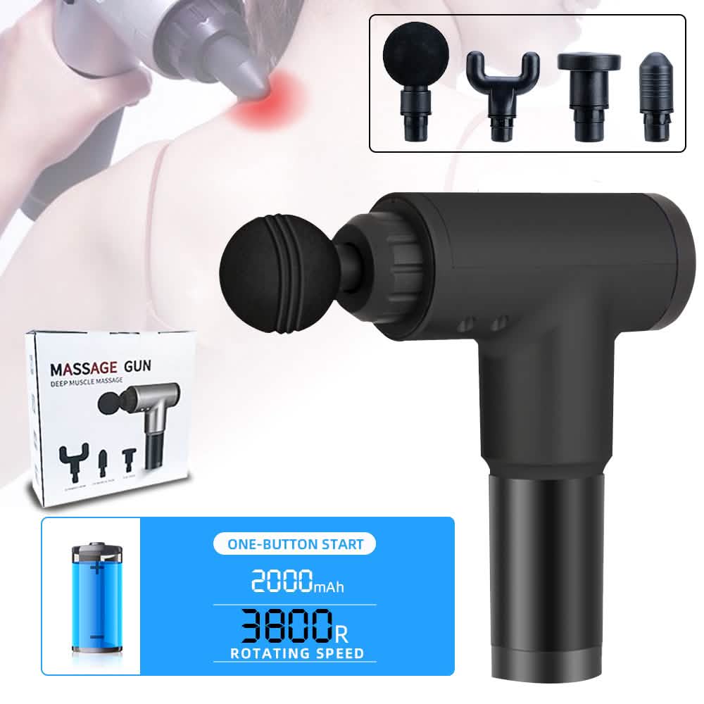 Deep Tissue Massage Gun with Interchangeable Heads