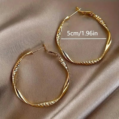 Delicate Silky Texture Design Women's Earrings