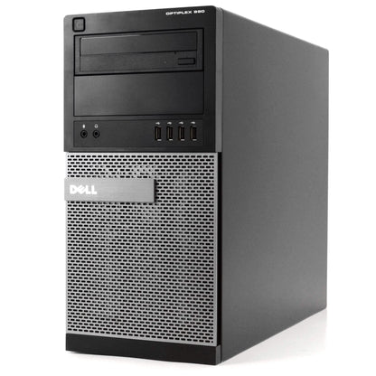 Dell OptiPlex 990 Tower Computer PC Windows 10 Home 64 Bit with 22" Widescreen Monitor (Refurbished)