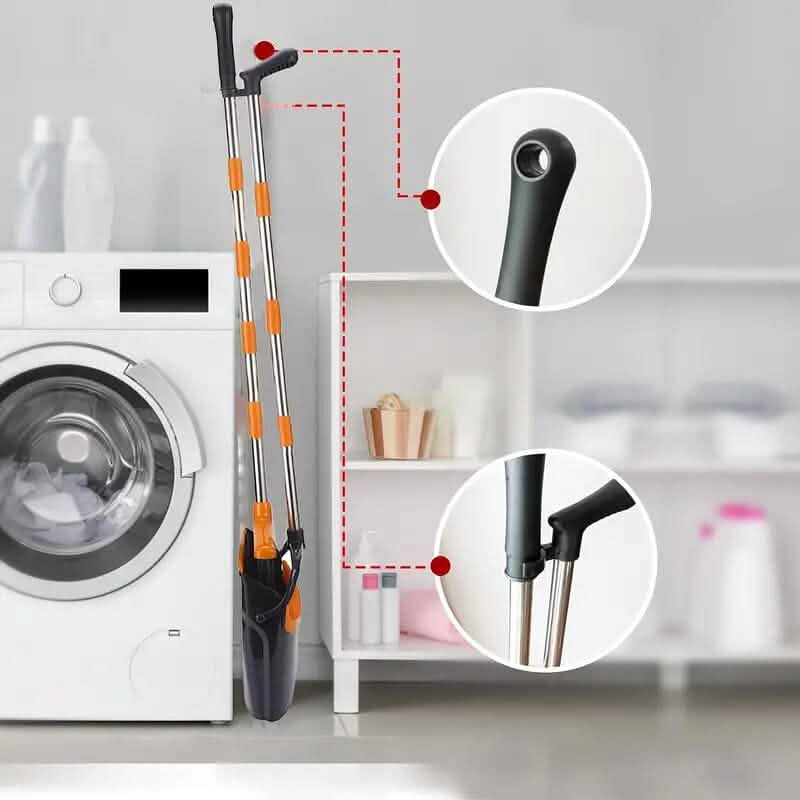 Deluxe Stand Up Broom and Dustpan Set