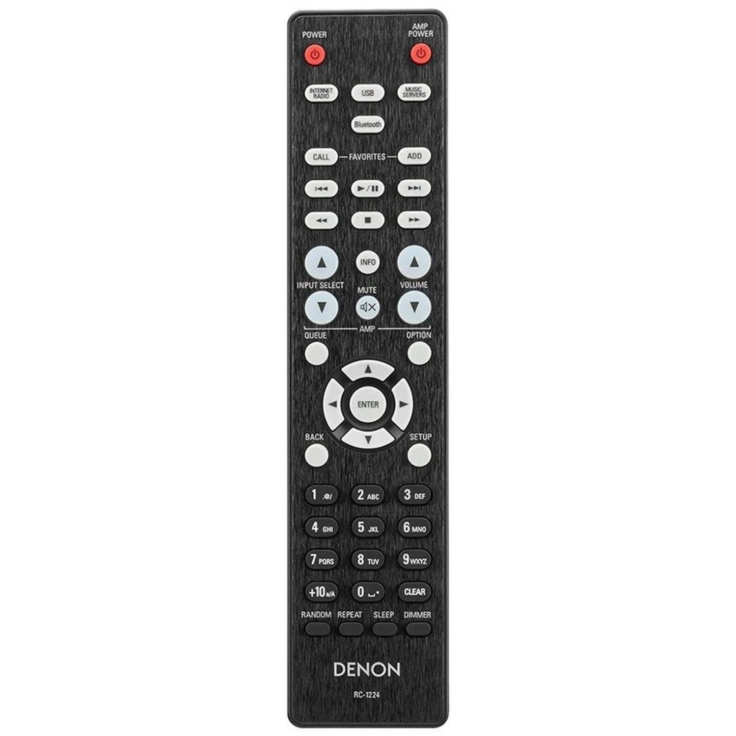 Denon RC1224 HiRes Network Audio System Remote Control - 30701025700AD