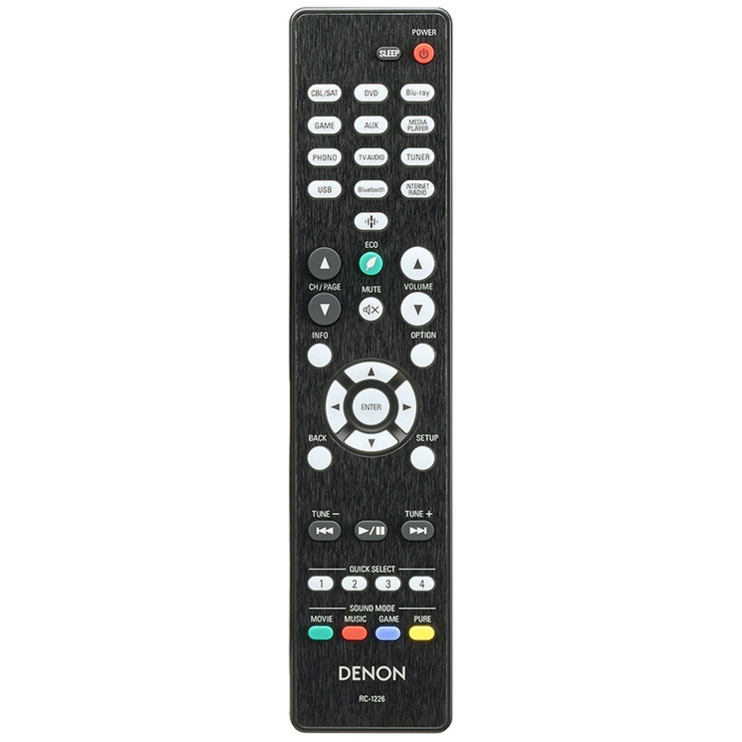 Denon RC-1226 AV Receiver Remote Control | AVRS640H | AVRS650H - 30701026000AD